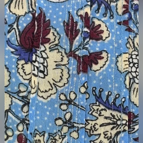 LOFT Blue Floral Blouse - Picture 9 of 11